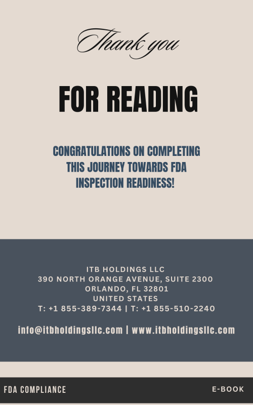 Additional preview page from the FDA Inspection Readiness e-book